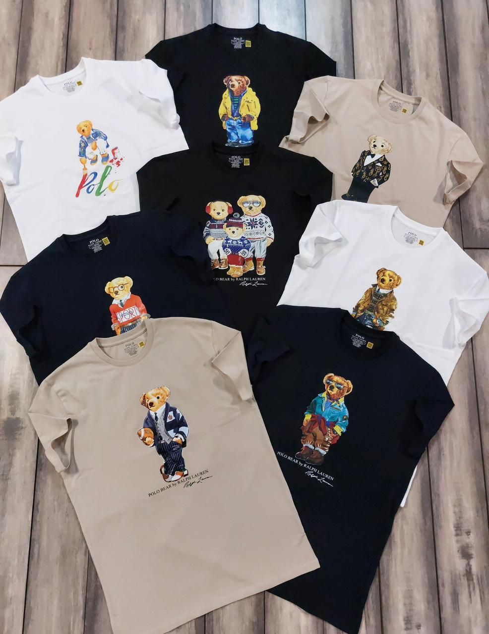 ​Ralph Lauren ( Teddy ) Premium Quality Cotton Round Neck Half Sleeve Men's T-shirt - 68 Pc