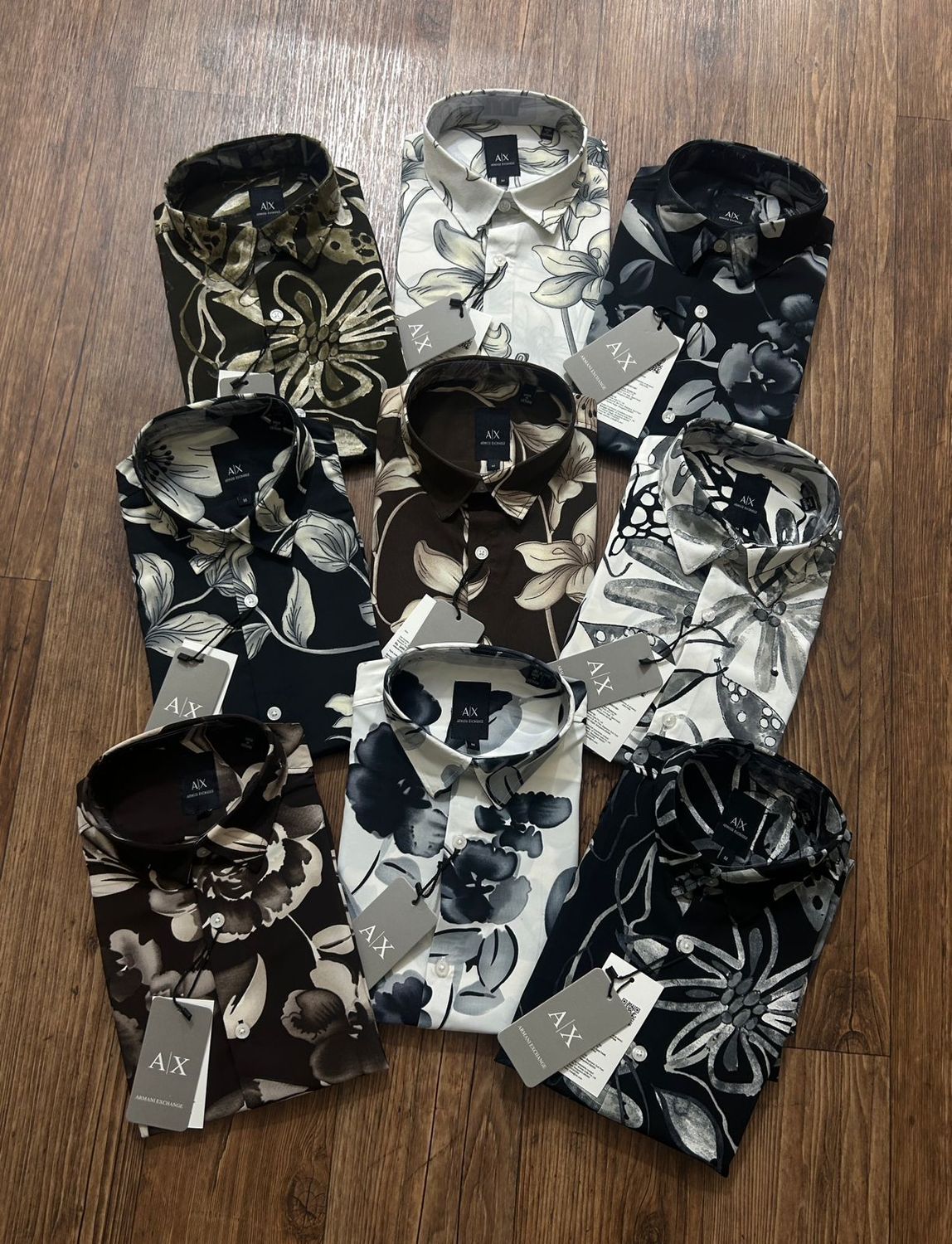 Armani Exchange Premium Quality Collar Neck Full Sleeve Men's Shirt - 40 Pc