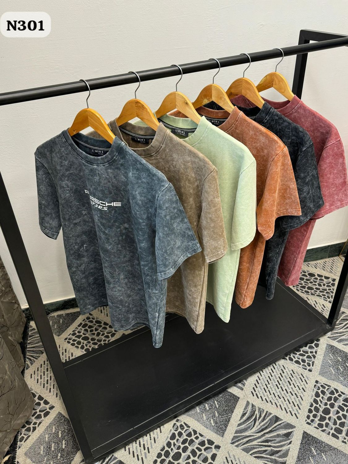 Weir8 Premium Quality Oversized Drop-shoulder Crew Neck Half Sleeve Men's T-Shirt - 38 Pc