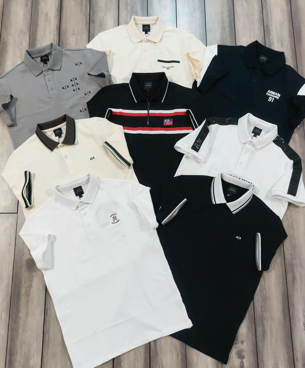 Armani Exchange Premium Quality Collar Neck Half Sleeve Men’s Polo T-Shirts - 60 Pc