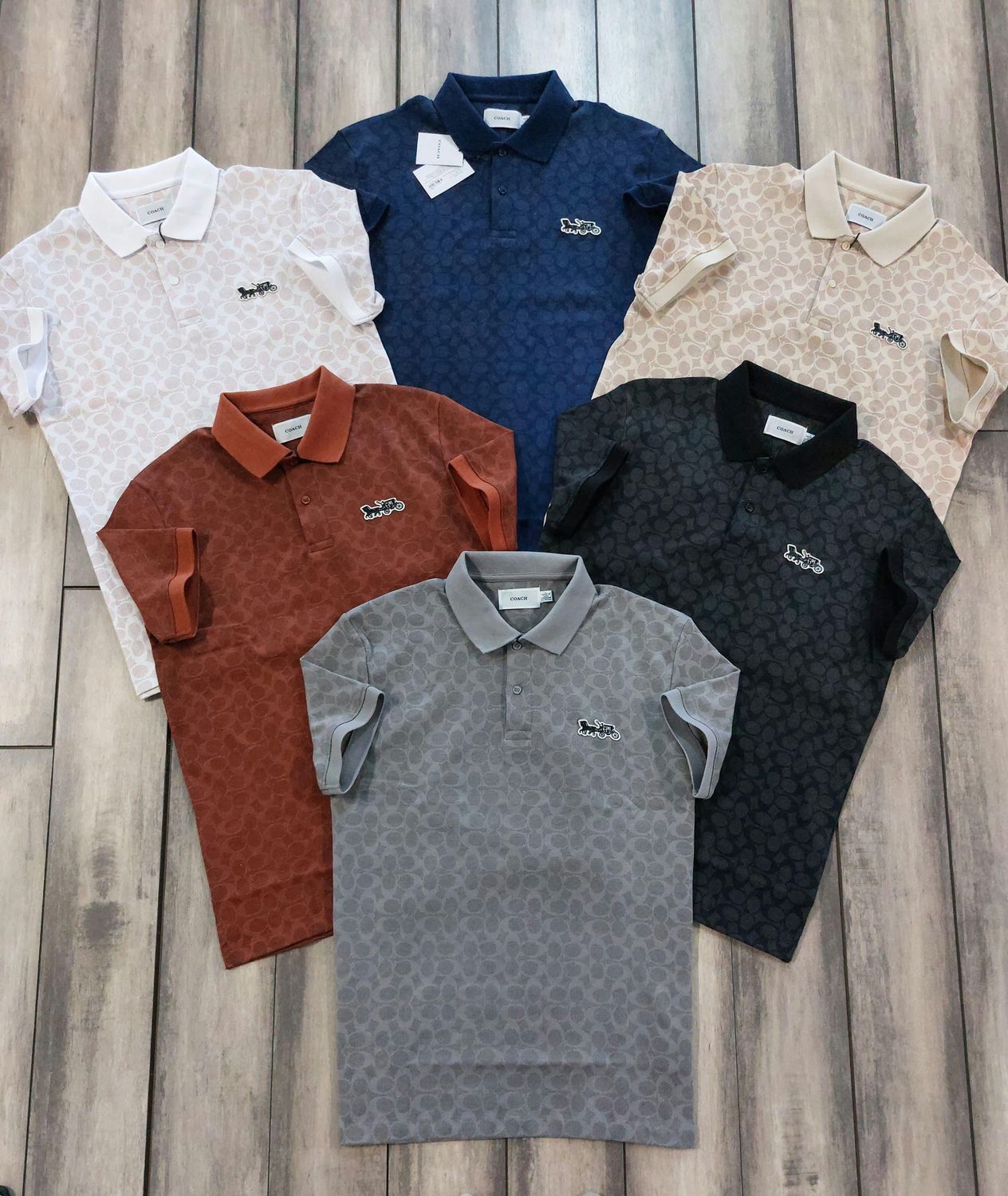 Coach Premium Quality Collar Neck Half Sleeve Men's T-shirt - 52 Pc