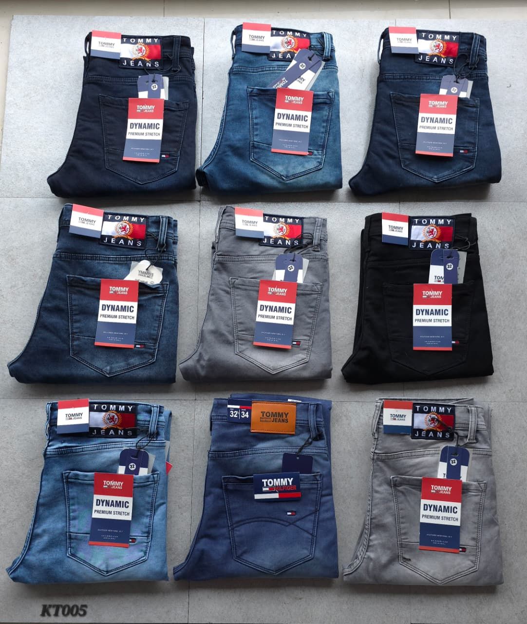Tommy Hilfiger Premium Quality Cotton Slim Fit Men's Jeans - 65 Pc