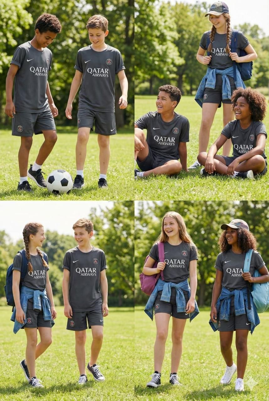 Nike Premium Quality (Unisex) Round Necjk T-shirt And Shorts Boy's &amp; Girls Co-ord Set - 50 Set