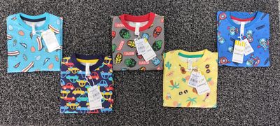 Exuberant Premium Quality Round Neck Sleeve Less T-Shirt &amp; Shorts Kids Co-ord Set - 60 Set