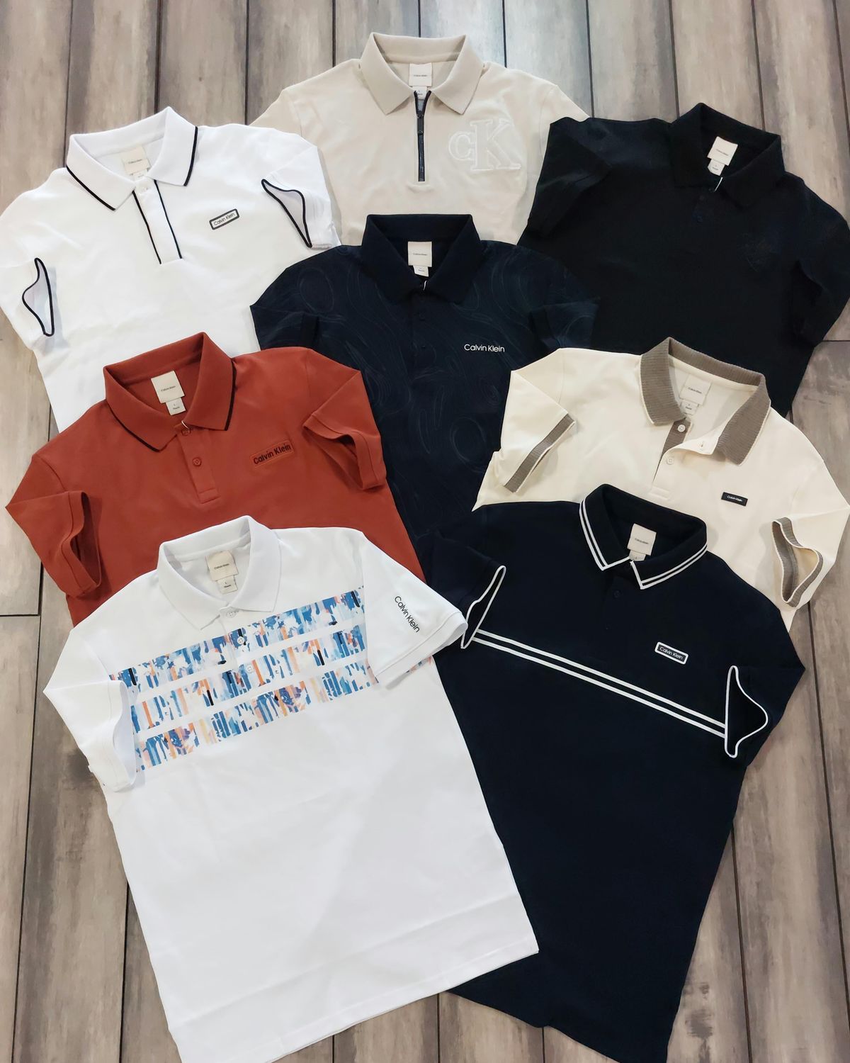 Calvin Klein Premium Quality Collar Nek Half Sleeve Men's T-shirt - 68 Pc