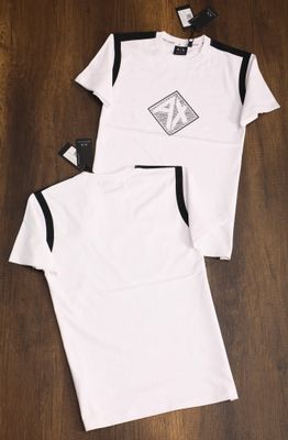 ( Big Size ) Armani Exchange Premium Quality Cotton Collar Neck Half Sleeve Men's T-Shirt - 52 Pc