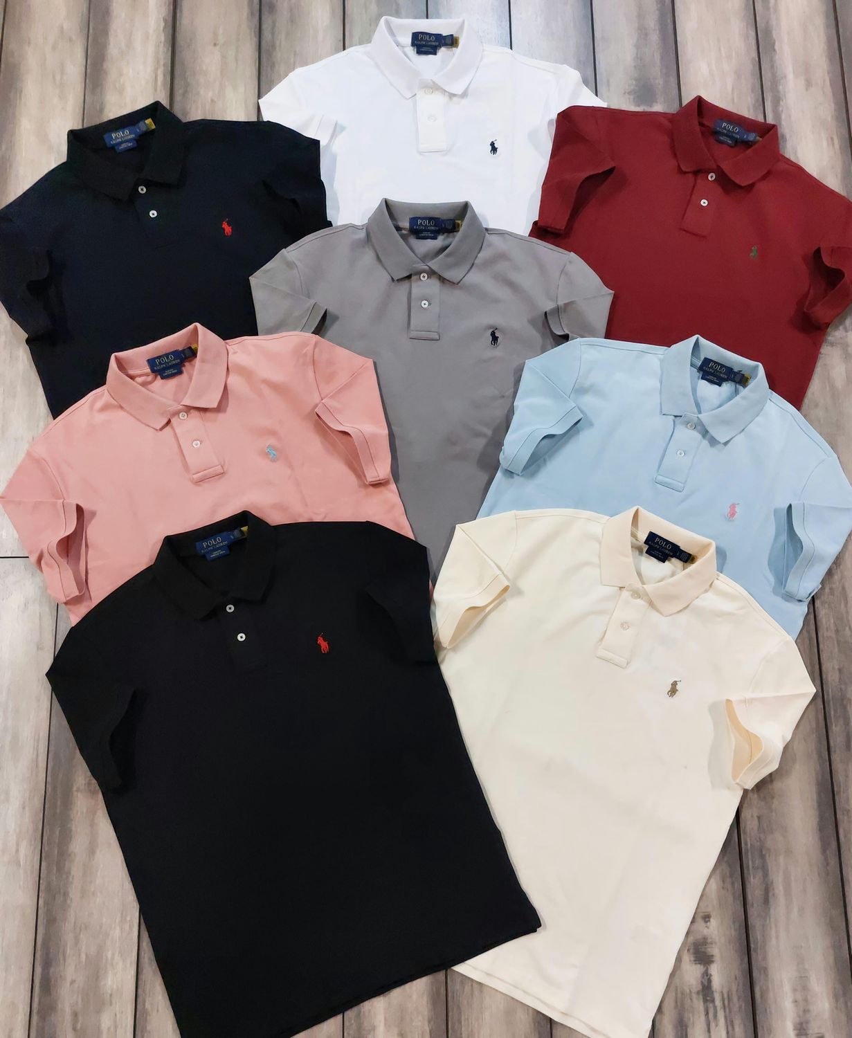 Ralph Lauren Premium Quality Collar Neck Men’s Polo T-Shirts - 60 Pc
