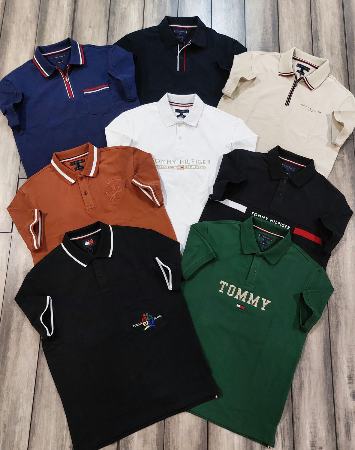 Tommy Premium Quality Collar Neck Half Sleeve Men’s Polo T-Shirts - 60 Pc