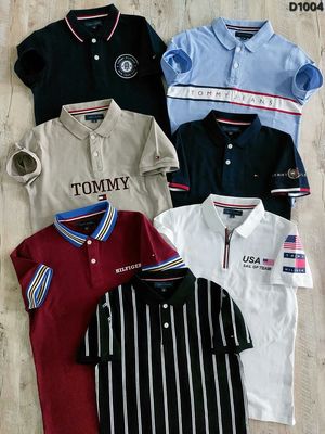 Tommy Premium Quality Cotton Collar Neck Half Sleeve Men's T-shirt - 45 Pc