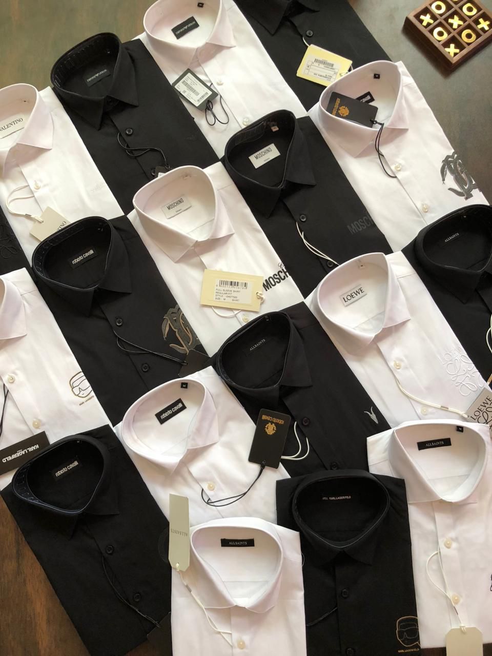 ​Multy Branded  Premium Quality Collar Neck Full Sleeve Men's Shirt - 82 Pc