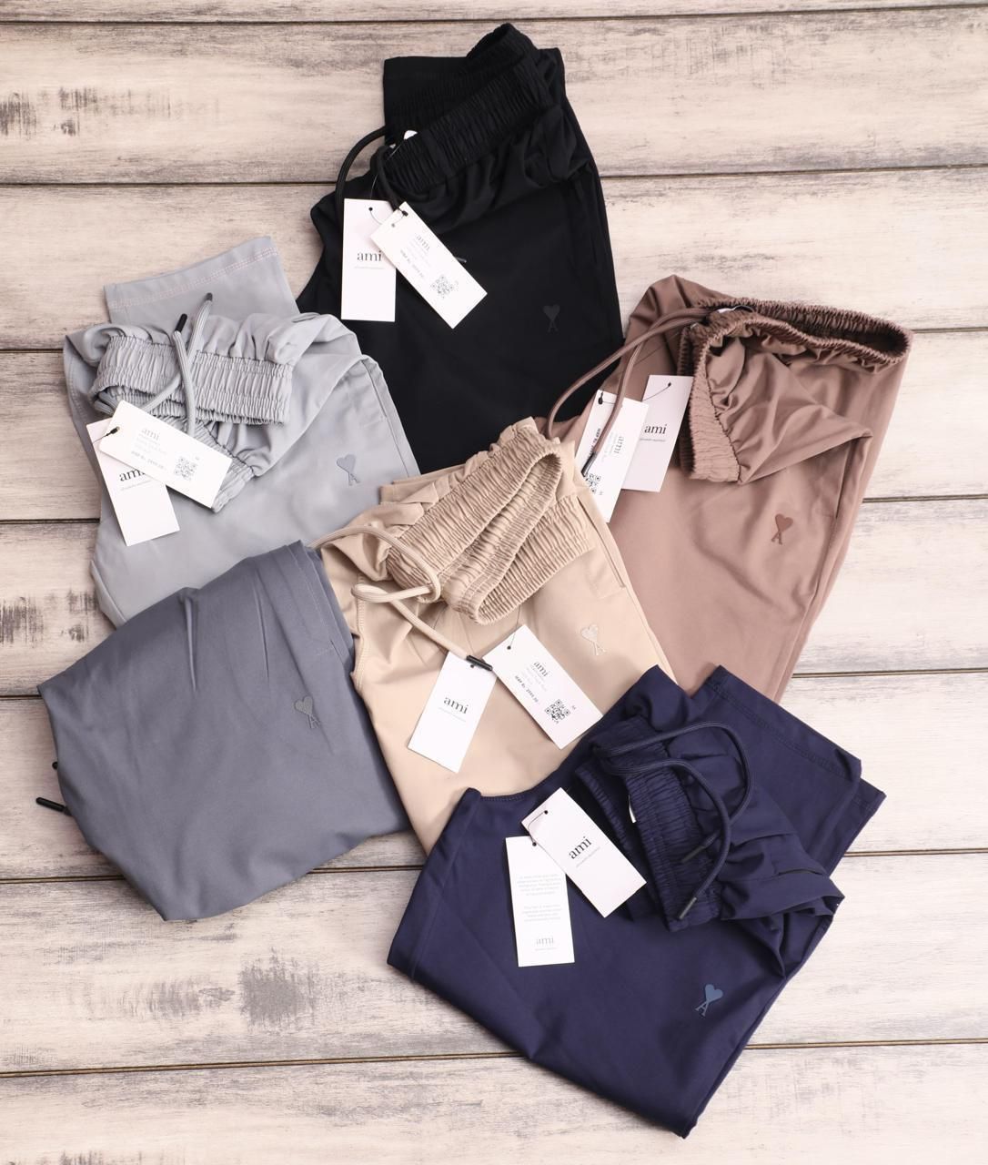 Ami Paris Premium Quality Stretchable Lycra Men's Track Pant - 50 Pc