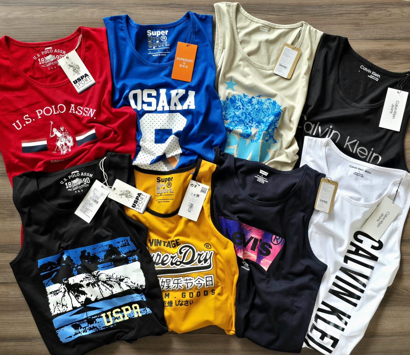 Multy Branded Premium Quality Cotton Sleeveless Men's Vest - 50 Pc