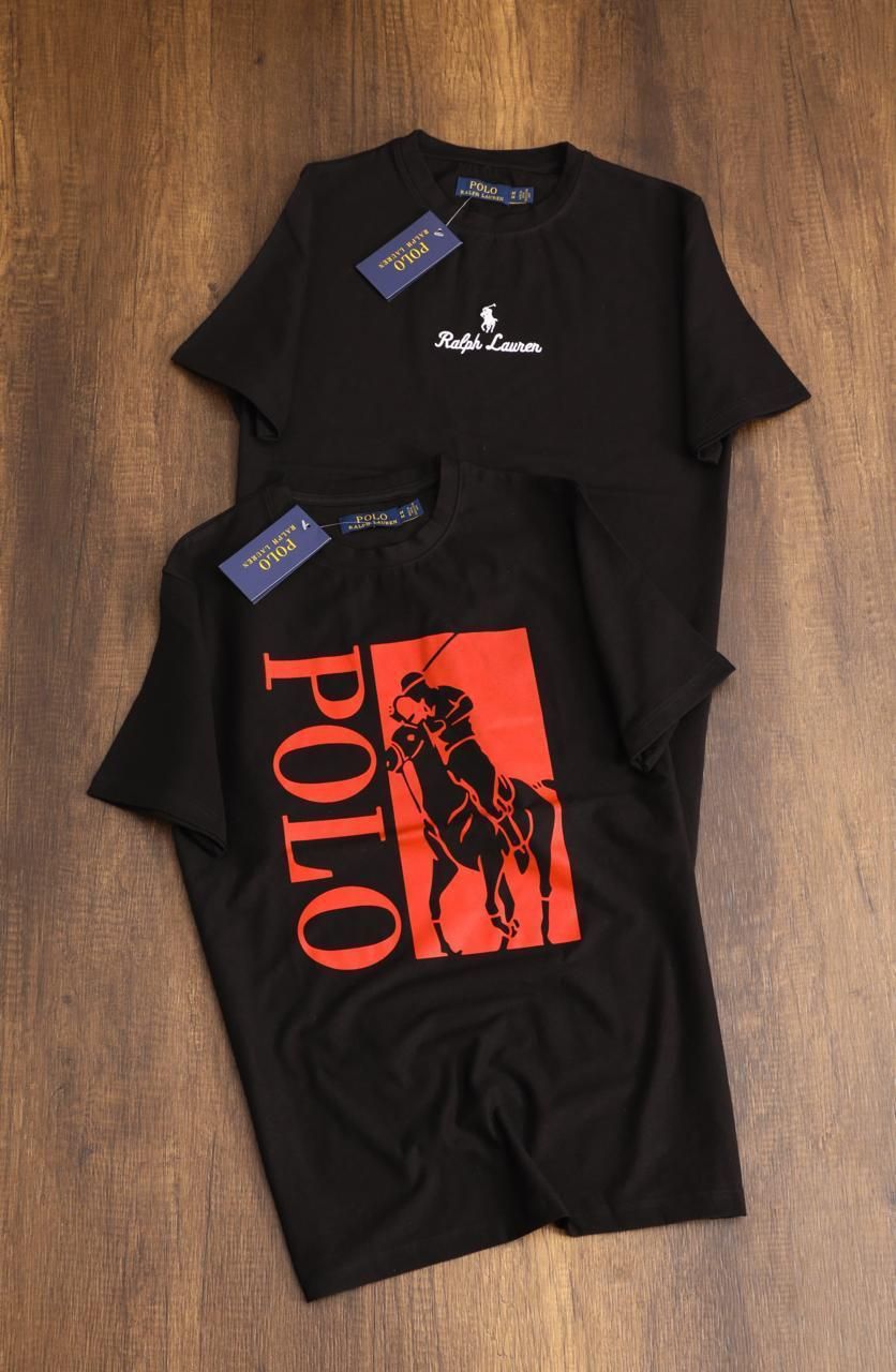 Ralph Lauren Premium Quality Cotton Round Neck Half Sleeve Men's T-Shirt - 30 Pc