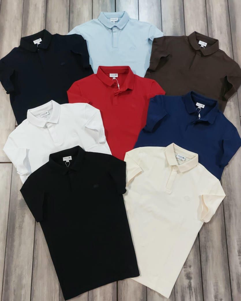 Men's Branded Premium Quality Collar Neck Half Sleeve Men's T-Shirt - 60 Pc