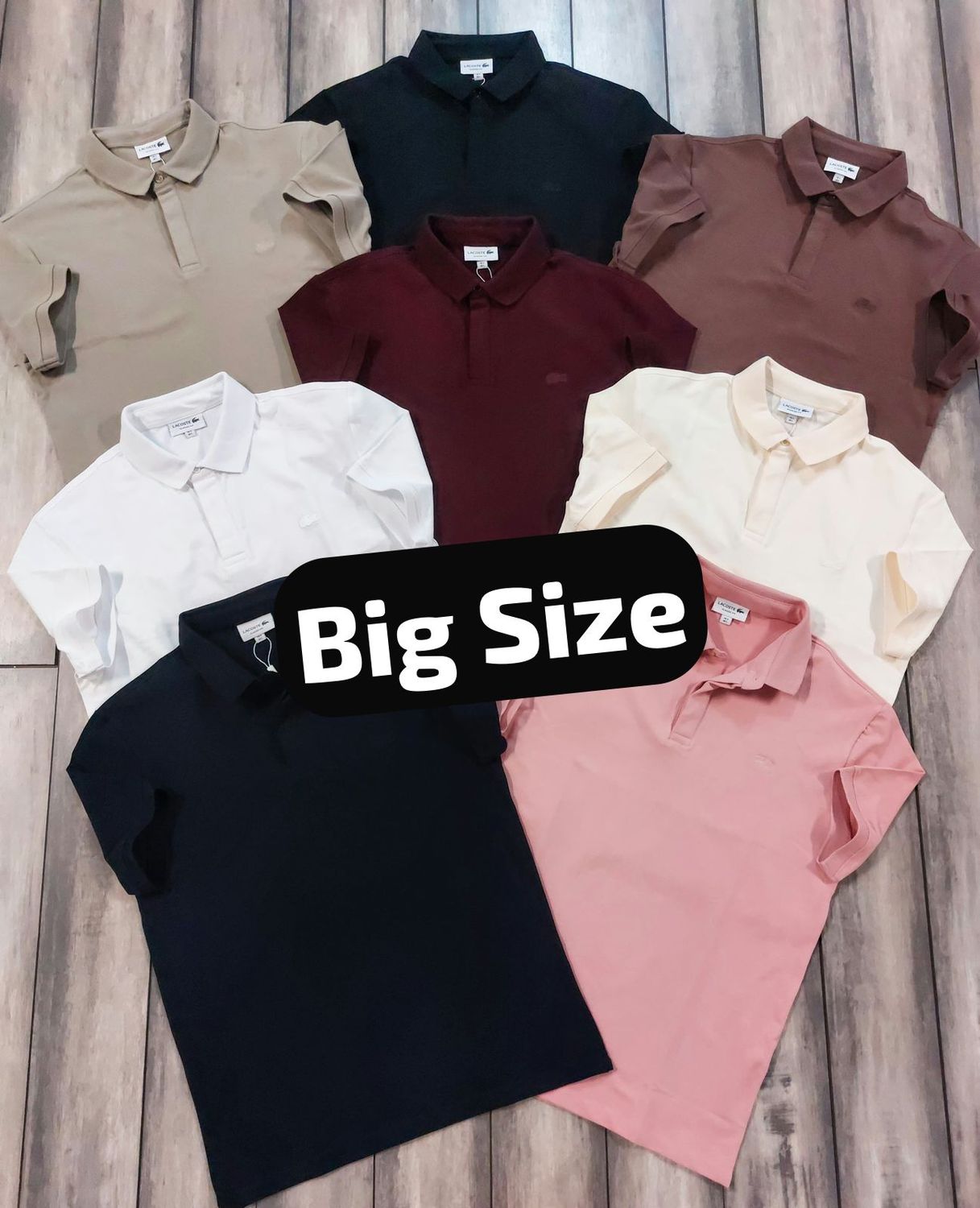 Men's Branded ( Big Size ) Premium Quality Collar Neck Half Sleeve Men's Polo T-shirt - 52 Pc