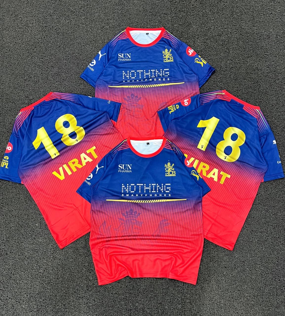 Men's Premium Quality IPL MI Round Neck Half Sleeve Men's T-Shirt - 66 Pc