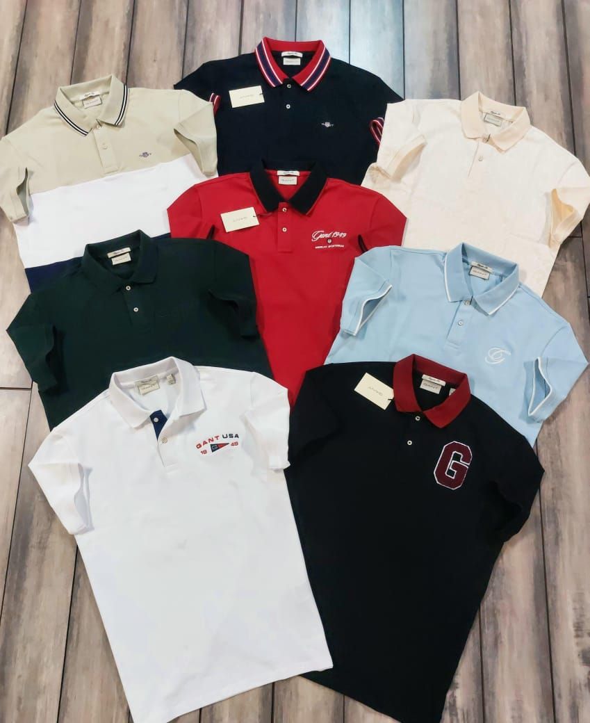 Gant Premium Quality Collar Neck Half Sleeve Men’s Polo T-Shirts - 60 Pc