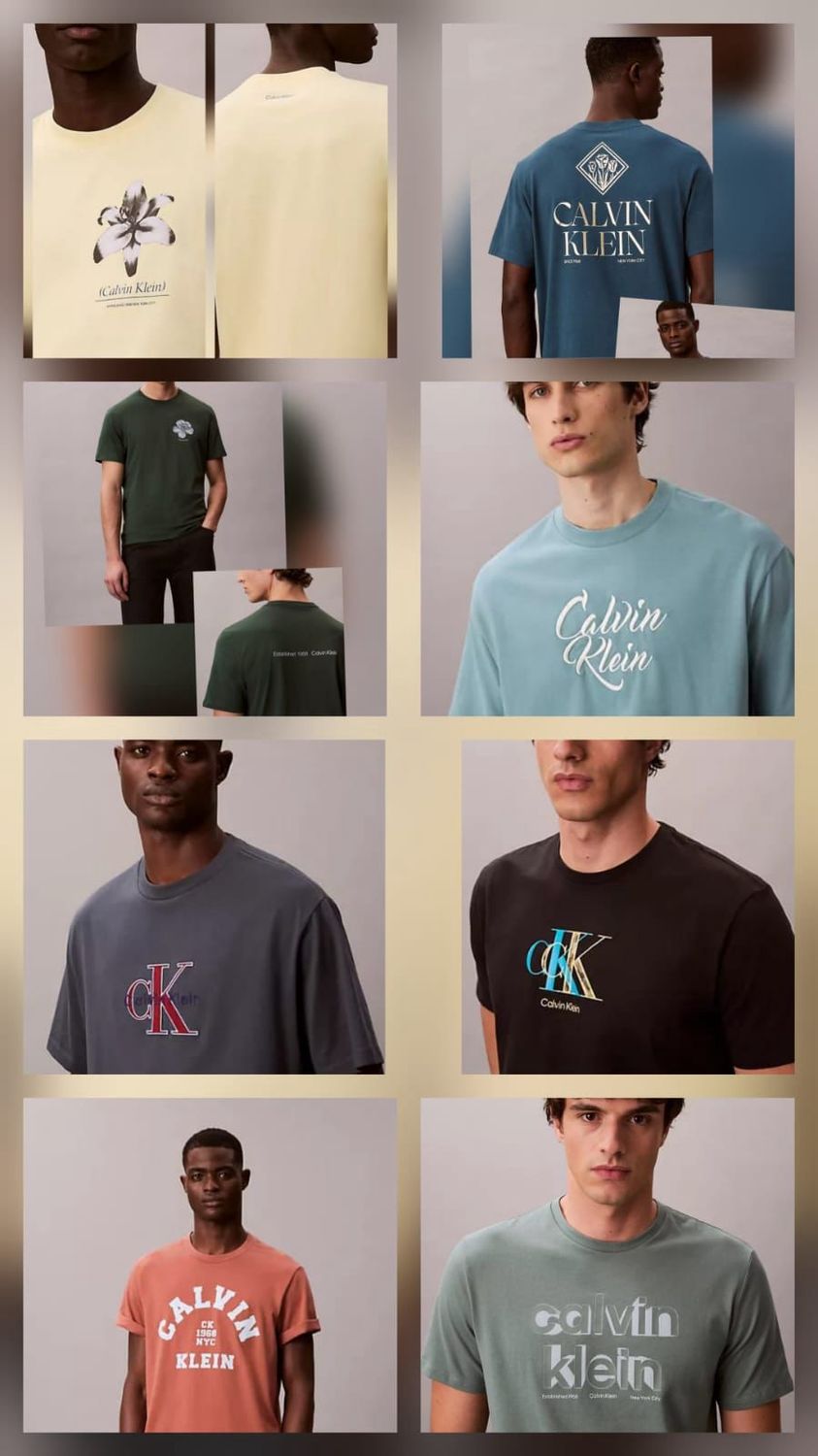 ​Calvin Klein Premium Quality Cotton Crew Neck Half Sleeve Men's T-shirt - 68 Pc