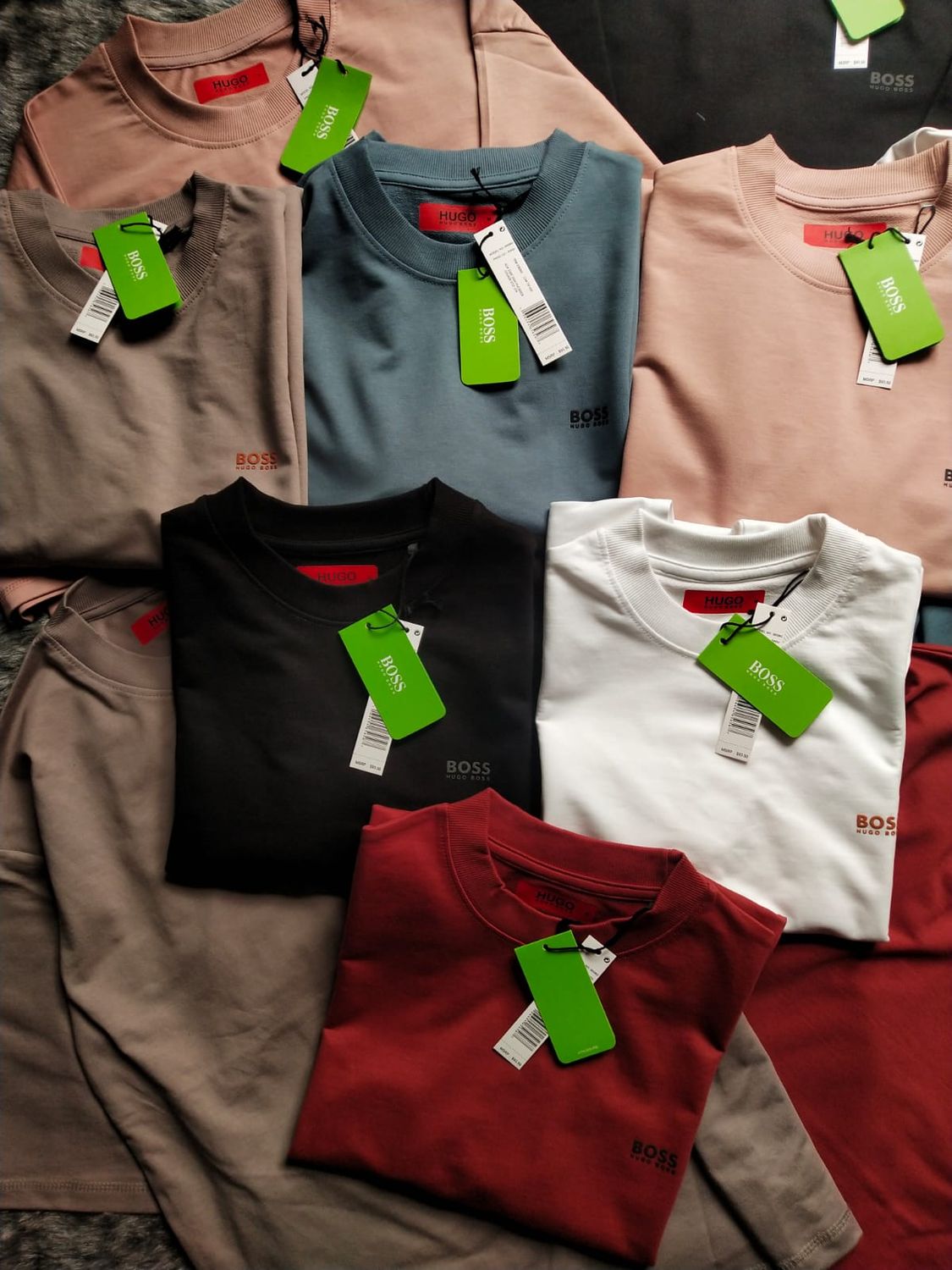 Boss Premium Quality Pure Cotton Oversized Drop-shoulder Round Neck Half Sleeve Men's T-Shirt - 54 Pc