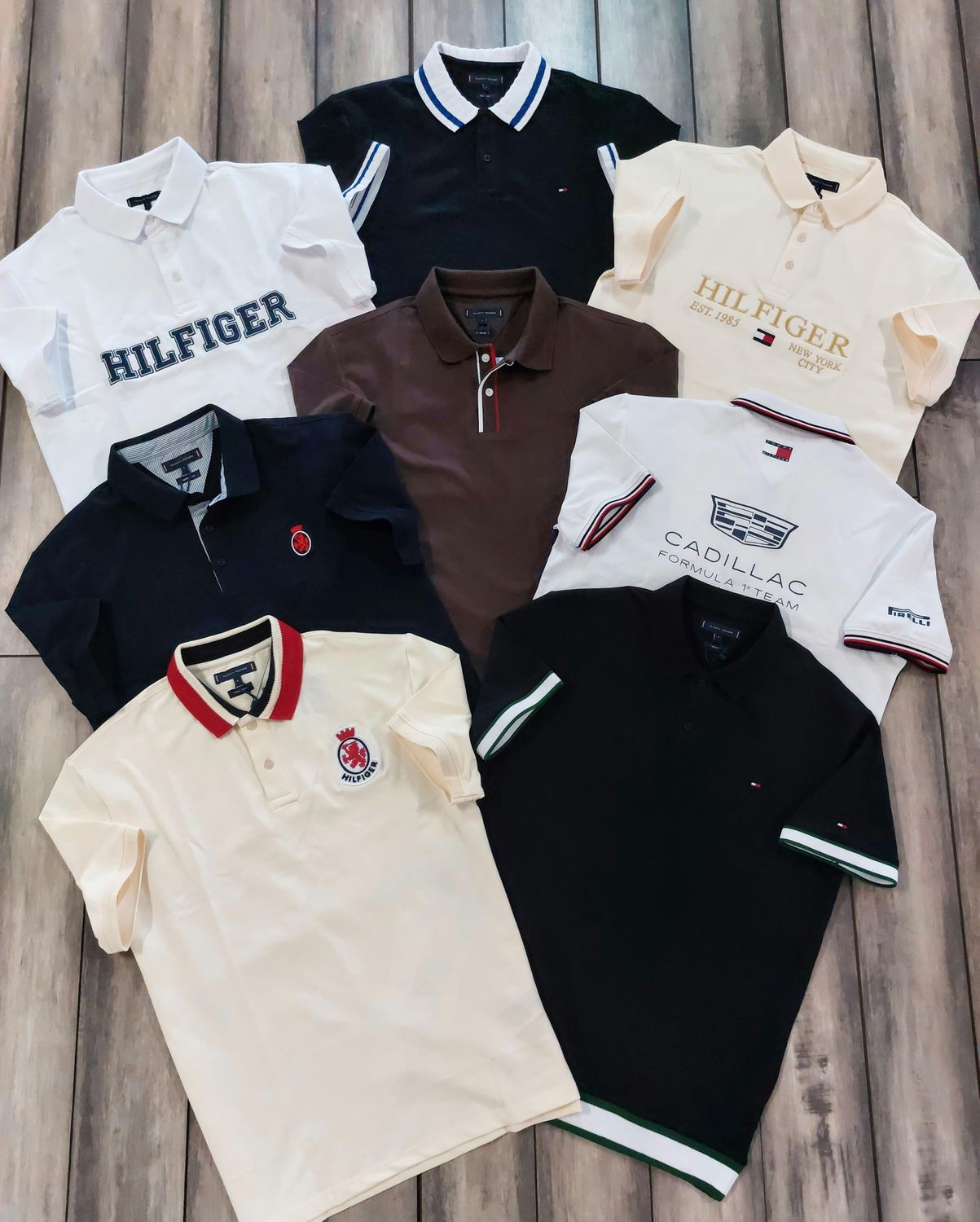 Tommy Premium Quality Collar Neck Half Sleeve Men's T-shirt - 68 Pc