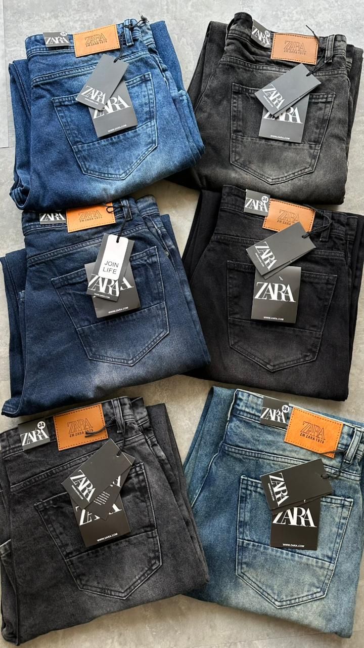 Zara Premium Quality Baggy Fit Men's Denim Jeans - 39 Pc