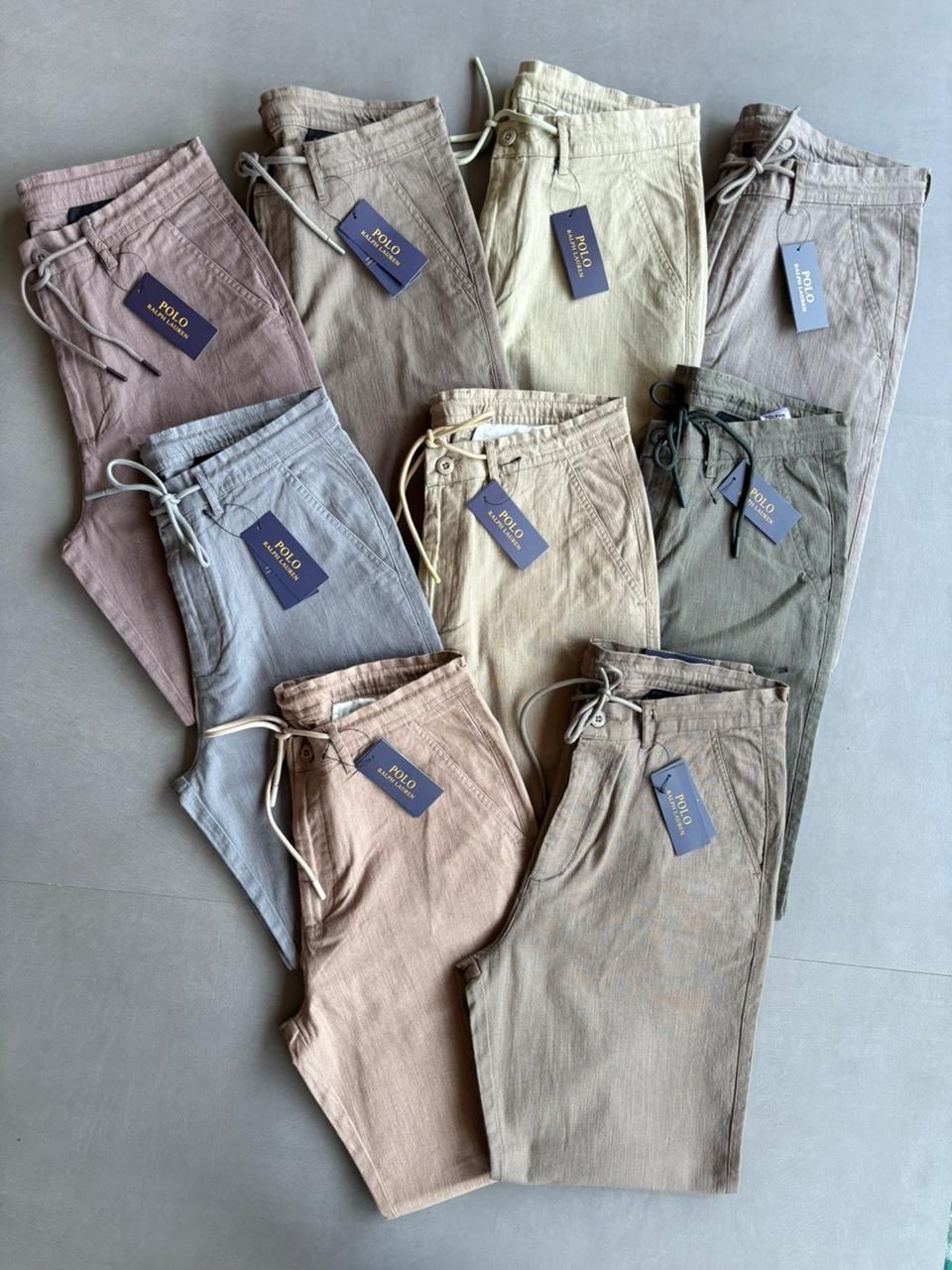 Ralph Lauren Premium Quality Linen Comfortable and relaxed Men's Trousers - 70 Pc