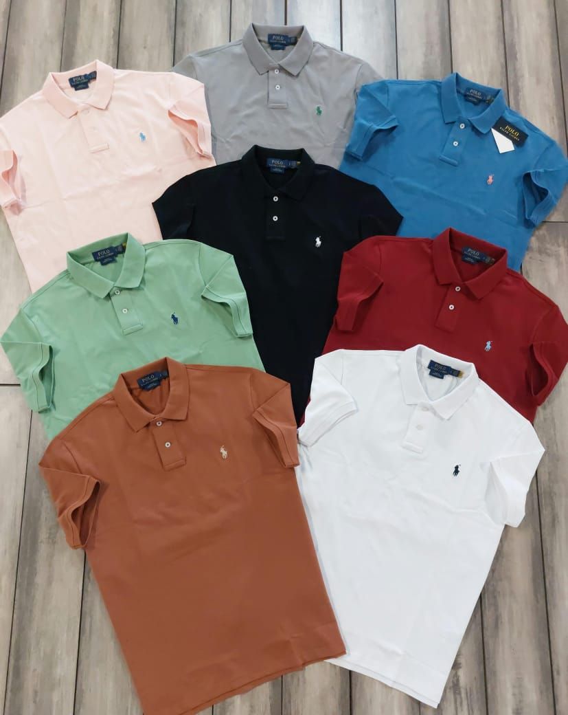 Ralph Lauren Premium Quality Collar Neck Half Sleeve Men’s Polo T-Shirts - 60 Pc