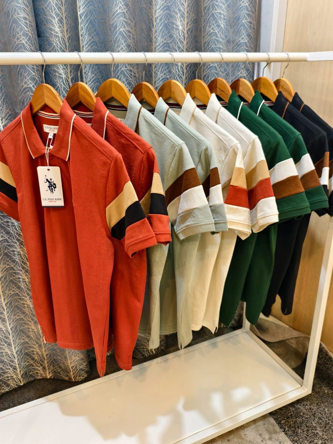 Us Polo Premium Quality Cotton Collar Neck Half Sleeve Men's T-shirt - 44 Pc