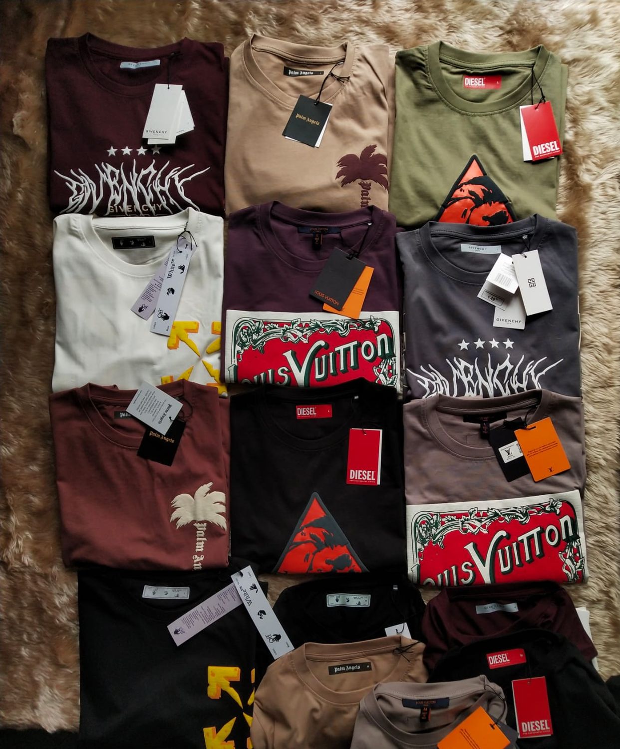 Multy Branded Premium Quality Pure Cotton Crew Neck Half Sleeve Men's T-shirt - 44 Pc