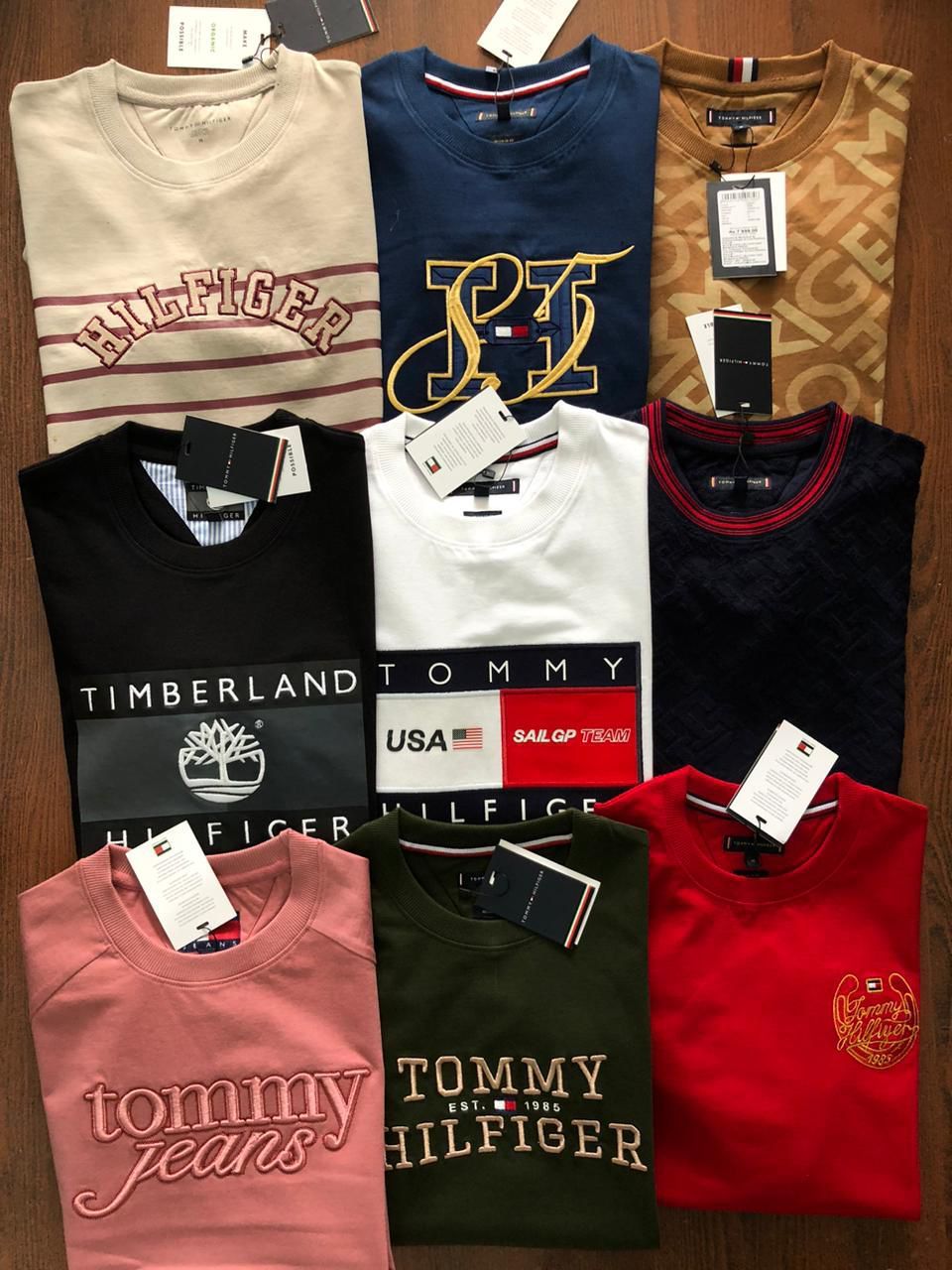 ​Tommy Hilfiger Premium Quality Crew Neck Half Sleeve Men's T-Shirt - 75 Pc