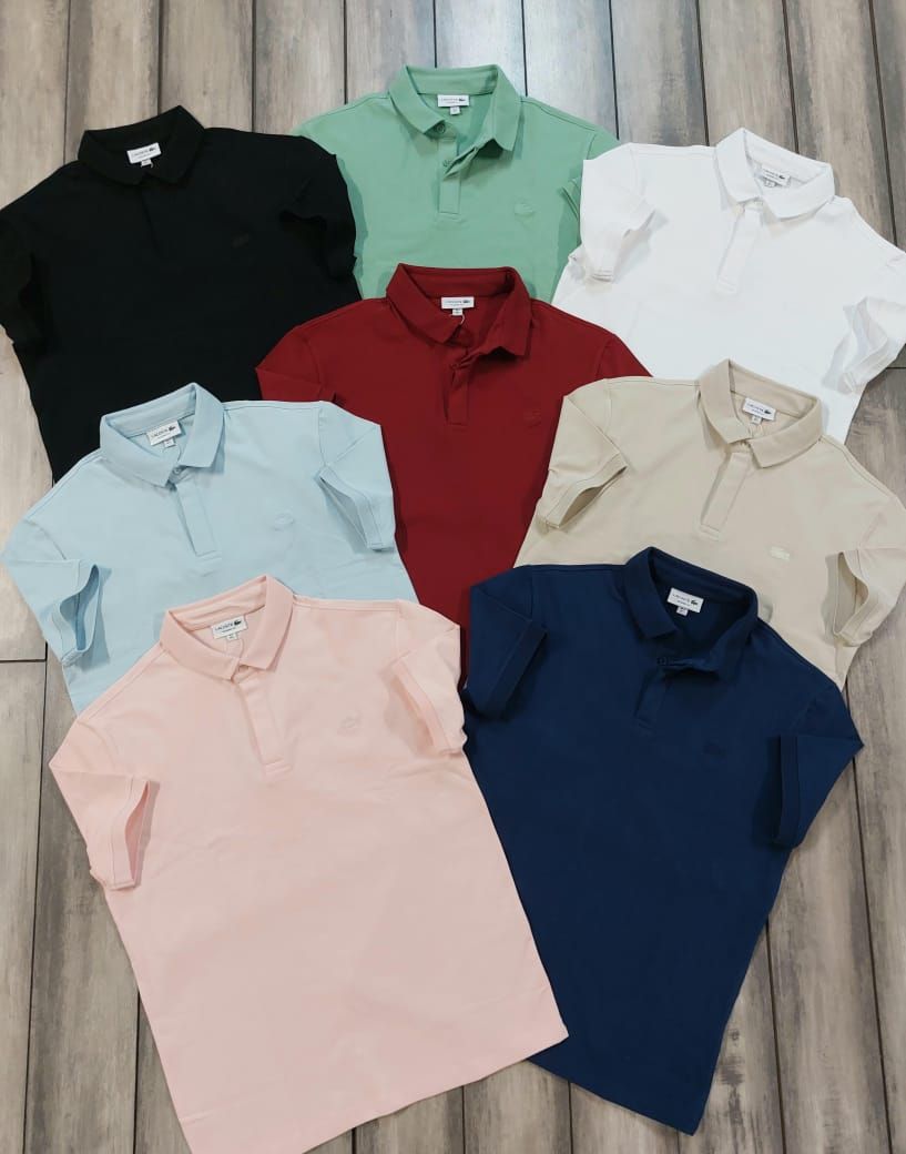 Men's Branded Premium Quality Collar Neck Half Sleeve Men's T-shirt - 60 Pc