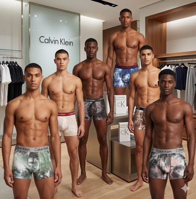 Calvin Klein Premium Quality Cotton Lycra Men's Trunks - 78 Pc