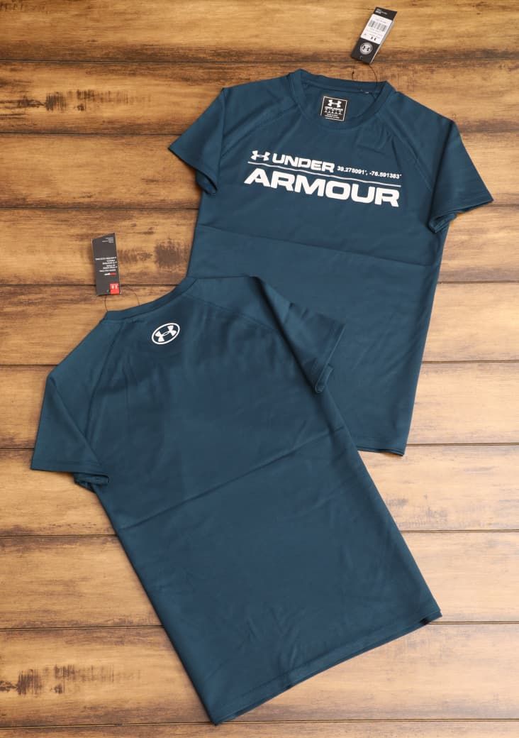 Underarmour Premium Quality Fourway Tensile Nylon Round Neck Half Sleeve Men's T-shirt - 52 Pc
