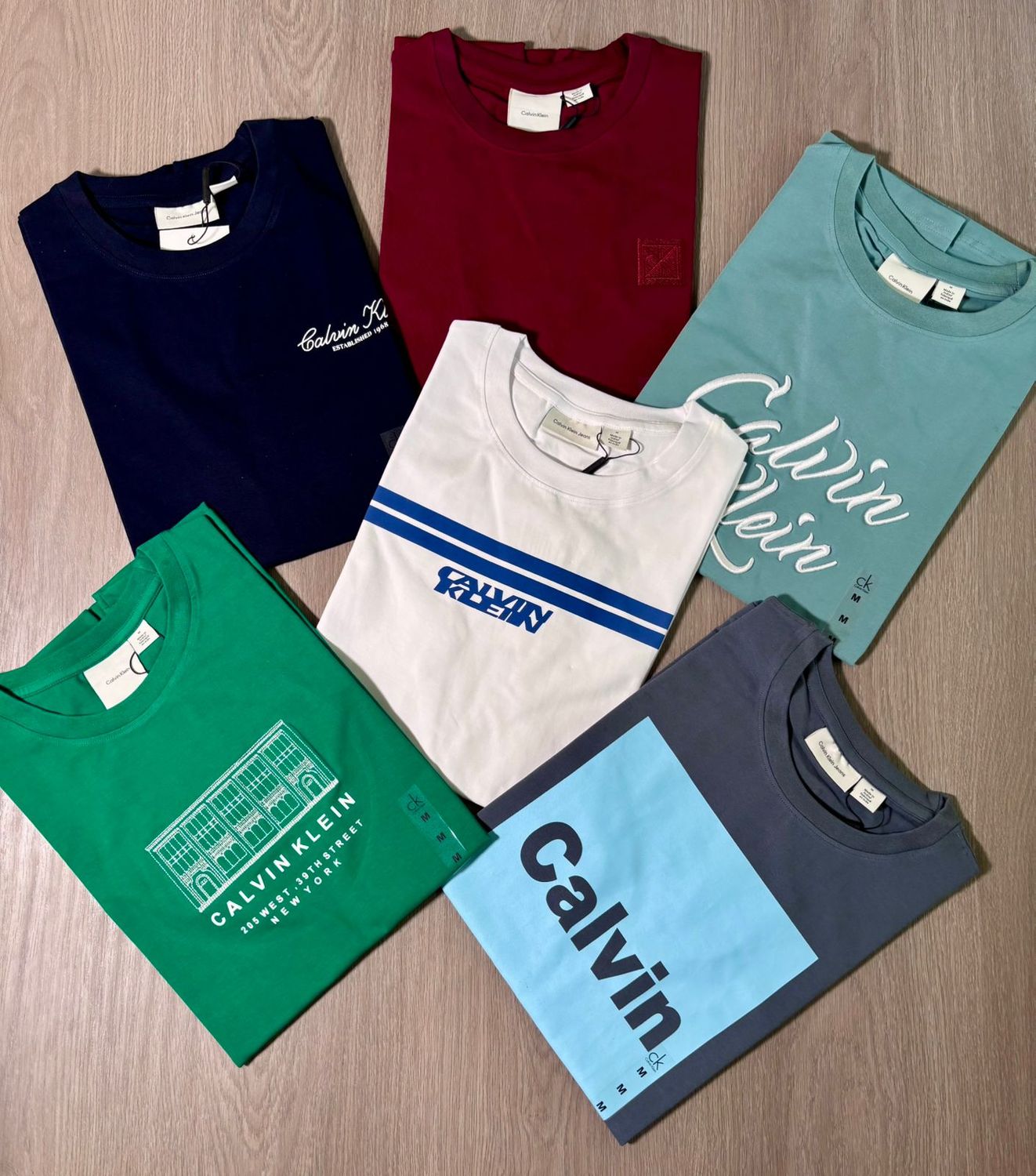 Calvin Klein Premium Quality Cotton Lycra Crew Neck Half Sleeve Men's T-shirt - 54 Pc