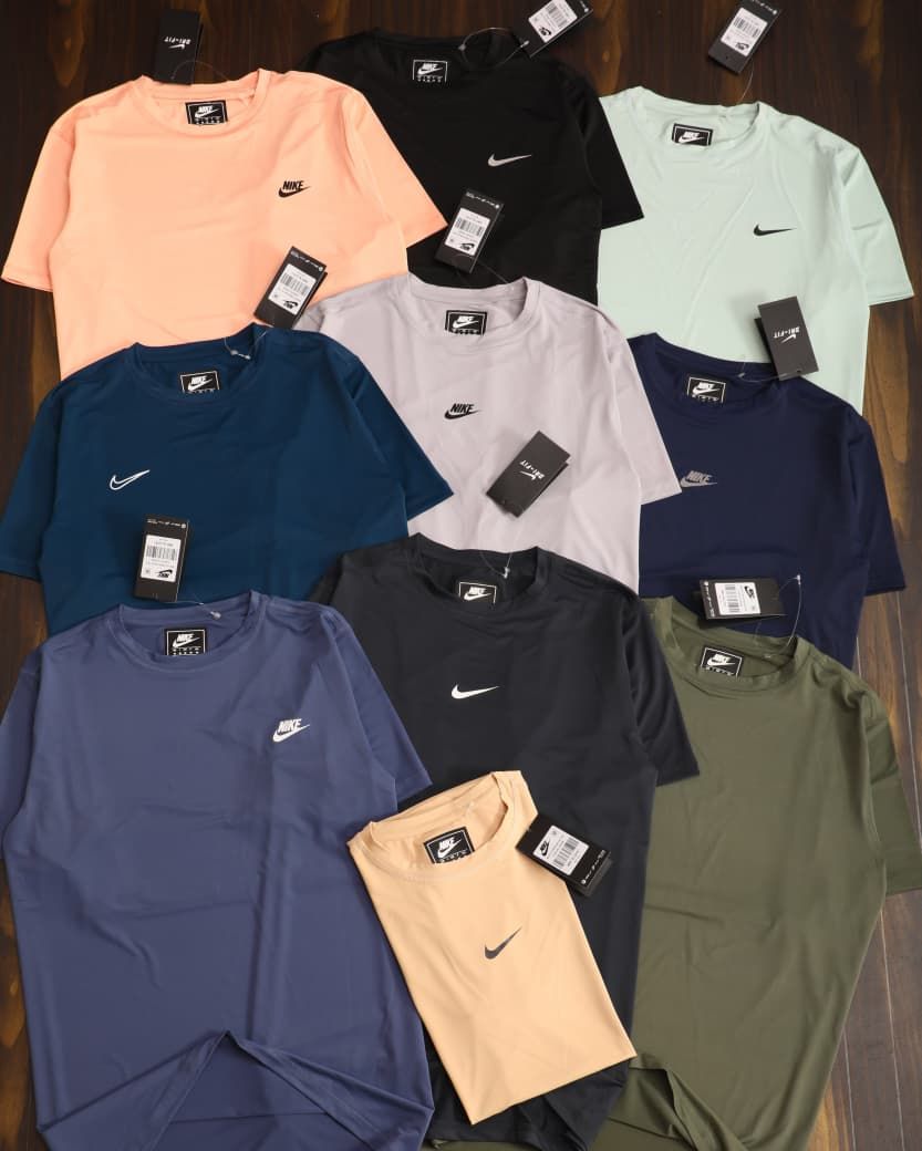 Nike Premium Quality Dri-Fit Fourway Lycra Round Neck Half Sleeve Men's T-shirt - 43 Pc
