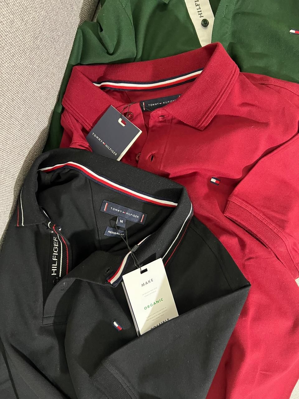 Tommy Premium Quality Collar Neck Cotton Lycra Collar Neck Half Sleeve Men's T-shirt - 35 Pc