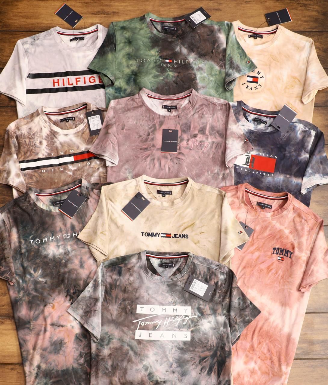 Tommy Hilfiger Premium Quality Round Neck Half Sleeve Men's T-shirt - 43 Pc