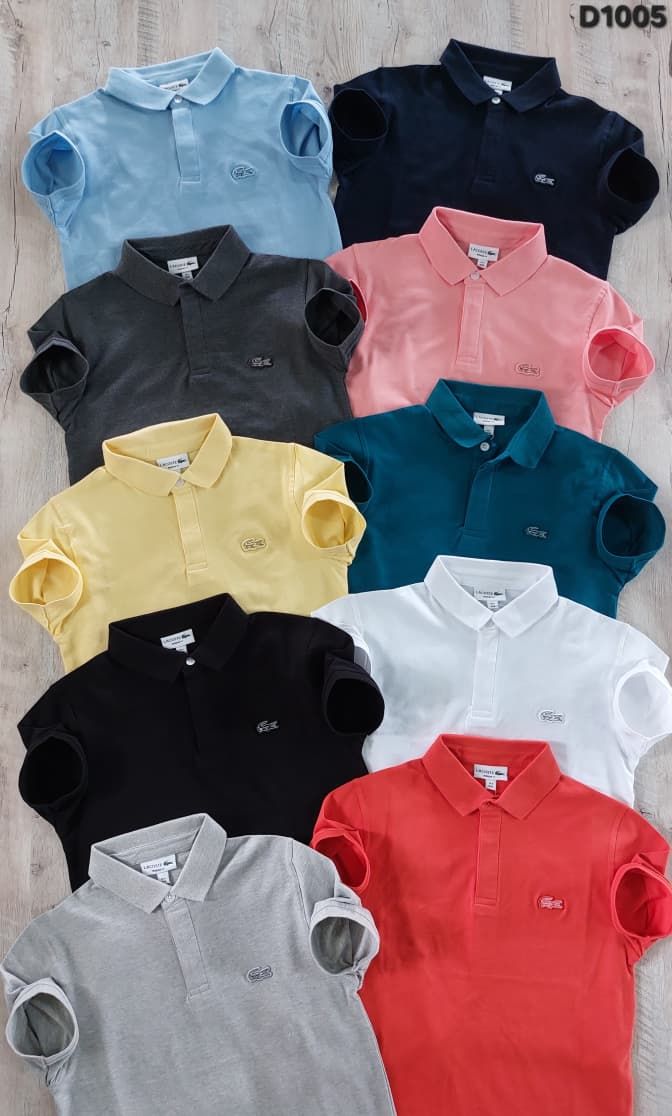 Men's Branded Premium Quality Collar Neck Half Sleeve Men's T-shirt - 43 Pc