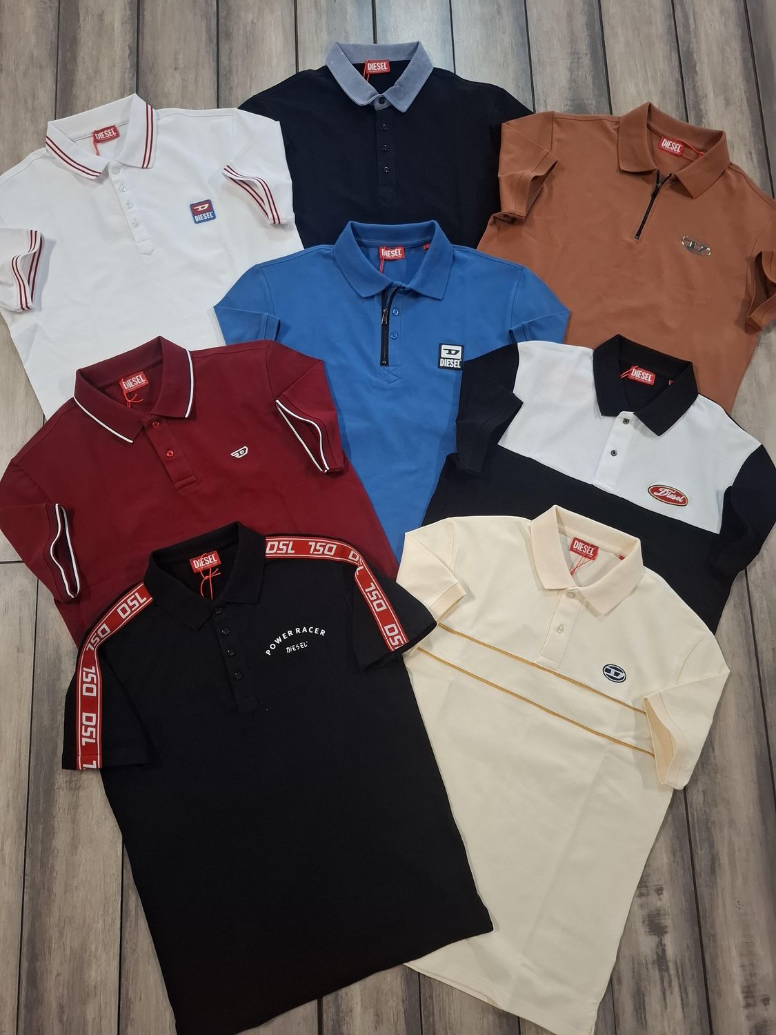 Diesel Premium Quality Collar Neck Half Sleeve Men's T-shirt - 60 Pc