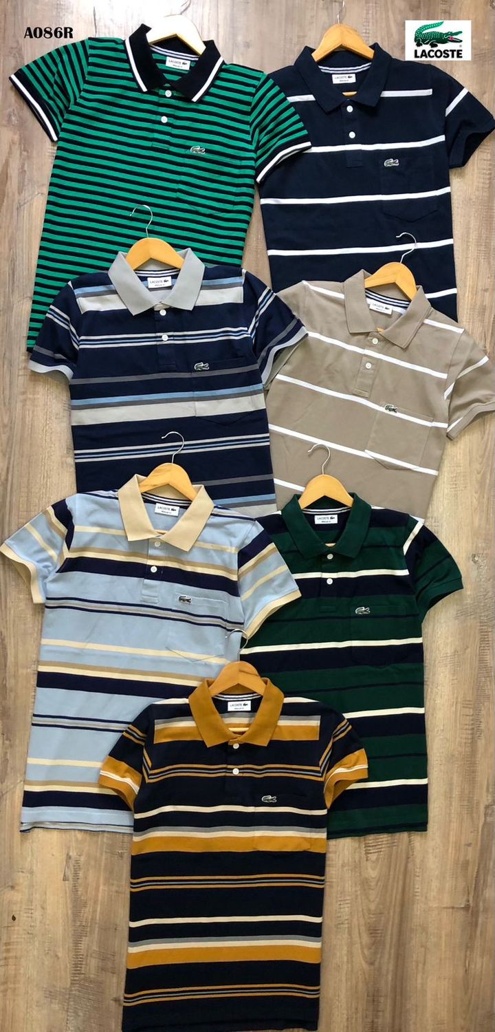 Men's Branded Premium Quality Collar Neck Half Sleeve Men's T-shirt - 54 Pc