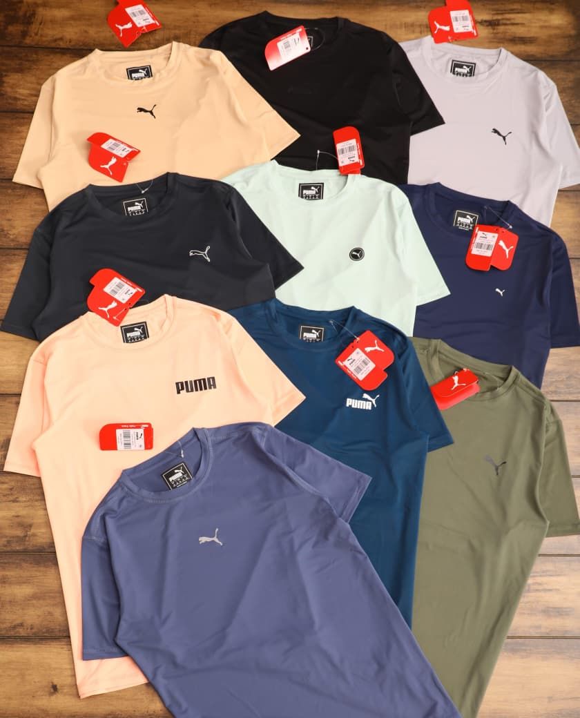 Puma Premium Quality Pure Dri-Fit Fourway Lycra Round Neck Half Sleeve Men's T-shirt - 43 Pc