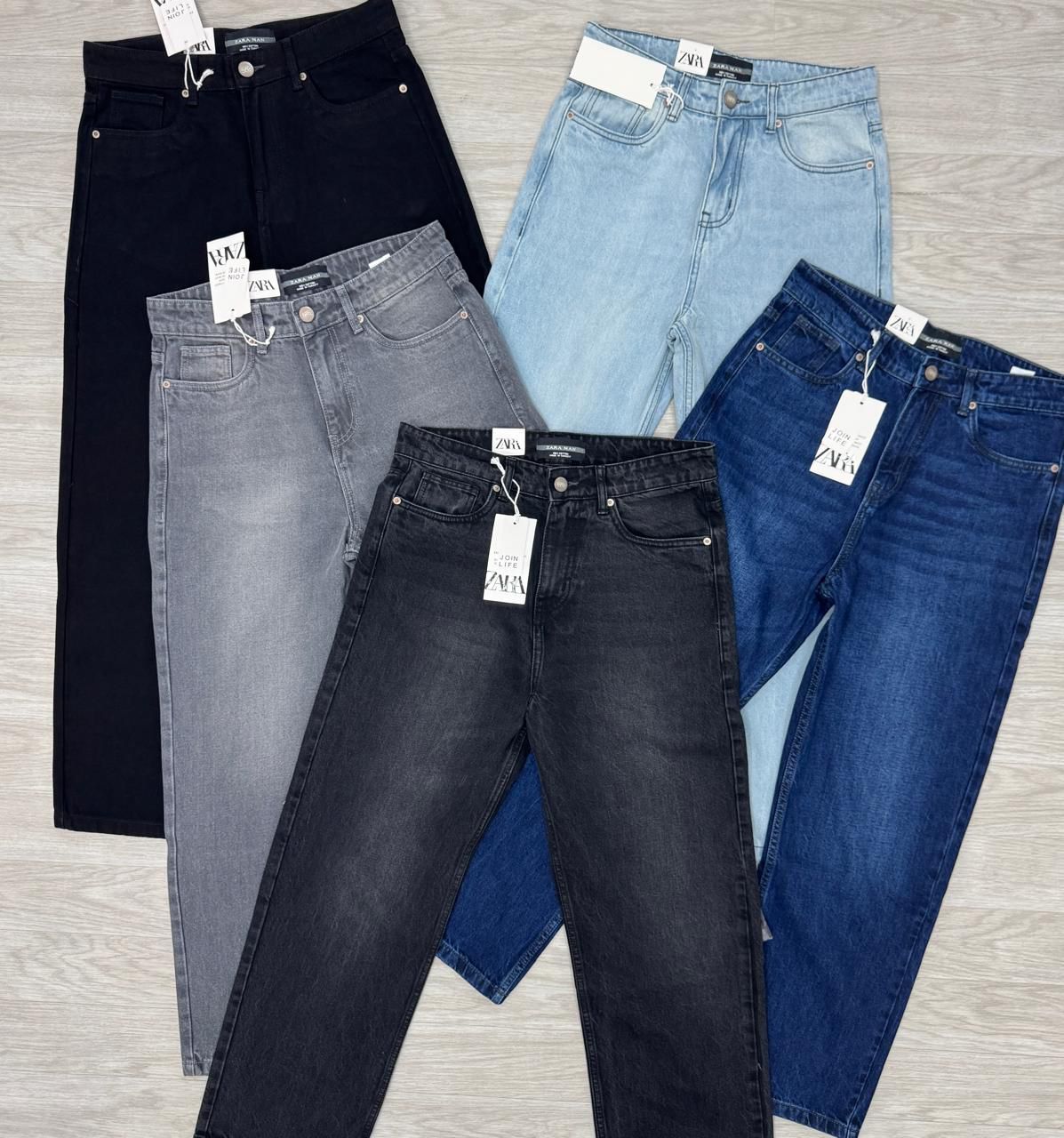 Zara Premium Quality Baggy Fit Comfortable Men's Jeans - 40 Pc