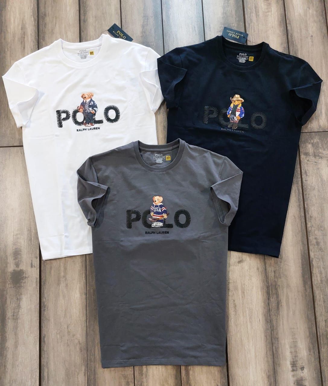 ​Ralph Lauren (Teddy) Premium Quality Round Neck Half Sleeve Men's T-shirt - 52 Pc