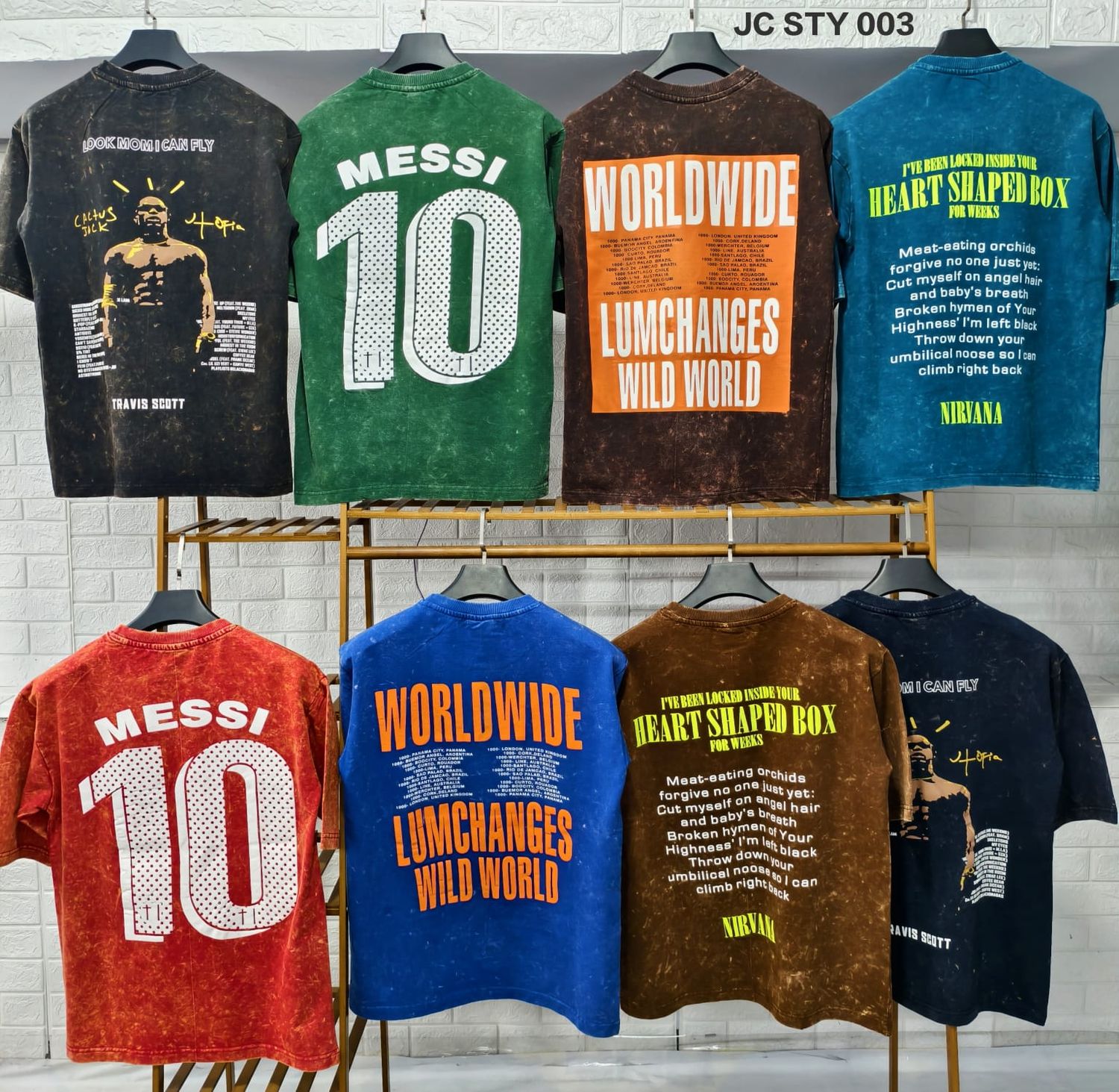 Jack Club Drop Shoulder Cotton Round Neck Half Sleeve Men's T-shirt - 56 Pc