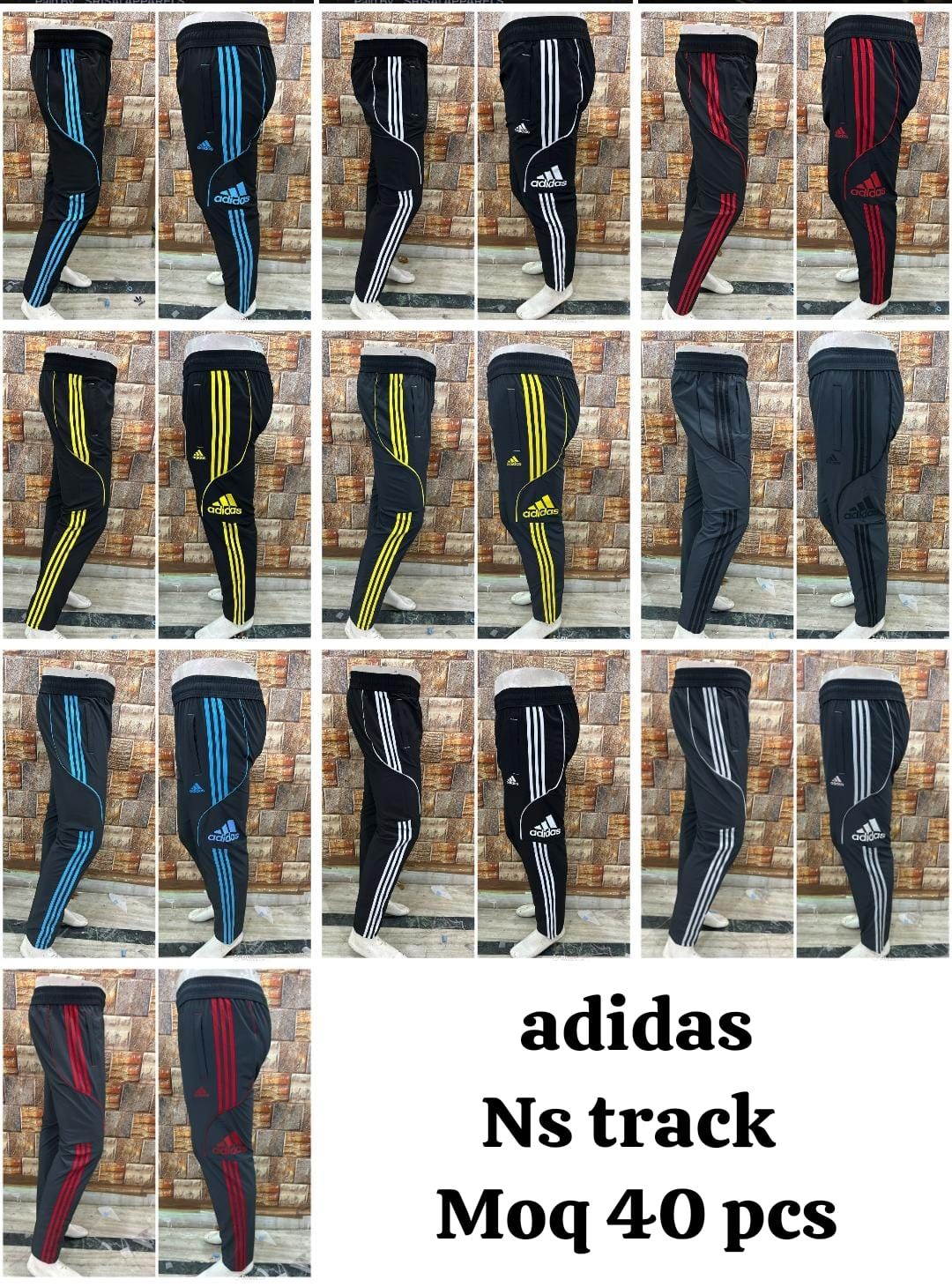 ​adidas Premium Quality Imported Ns lycra Men's Track Pant - 40 Pc