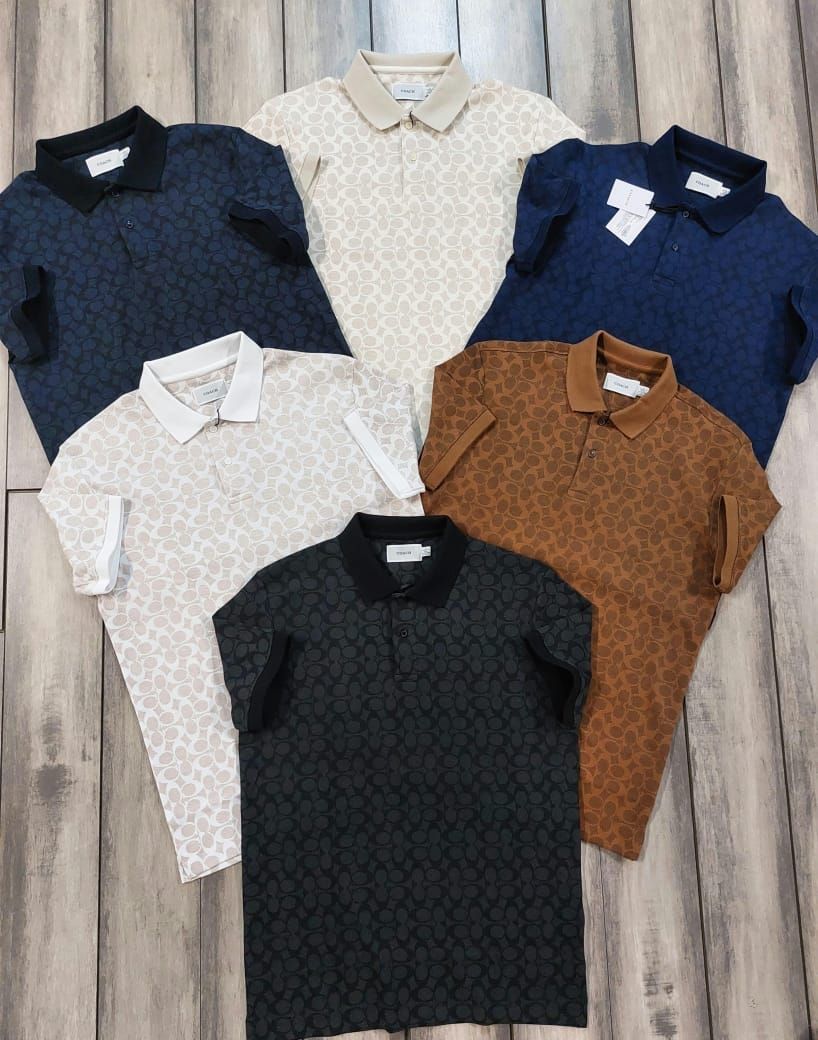 Coach Premium Quality Collar Neck Half Sleeve Men's T-shirt - 52 Pc