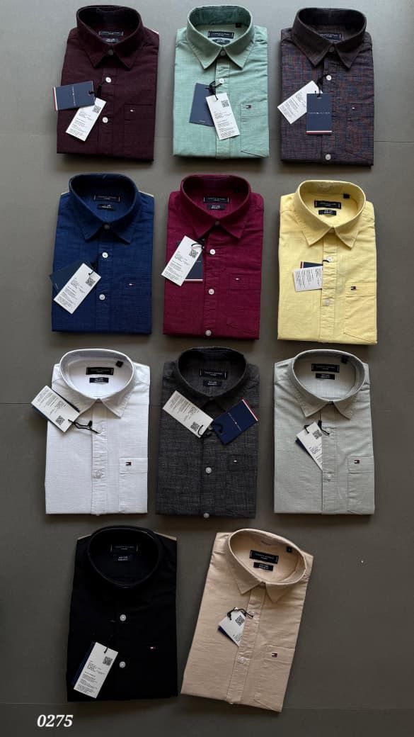Tommy Premium Quality Lenin Collar Neck Half Sleeve Men's Shirt - 45 Pc