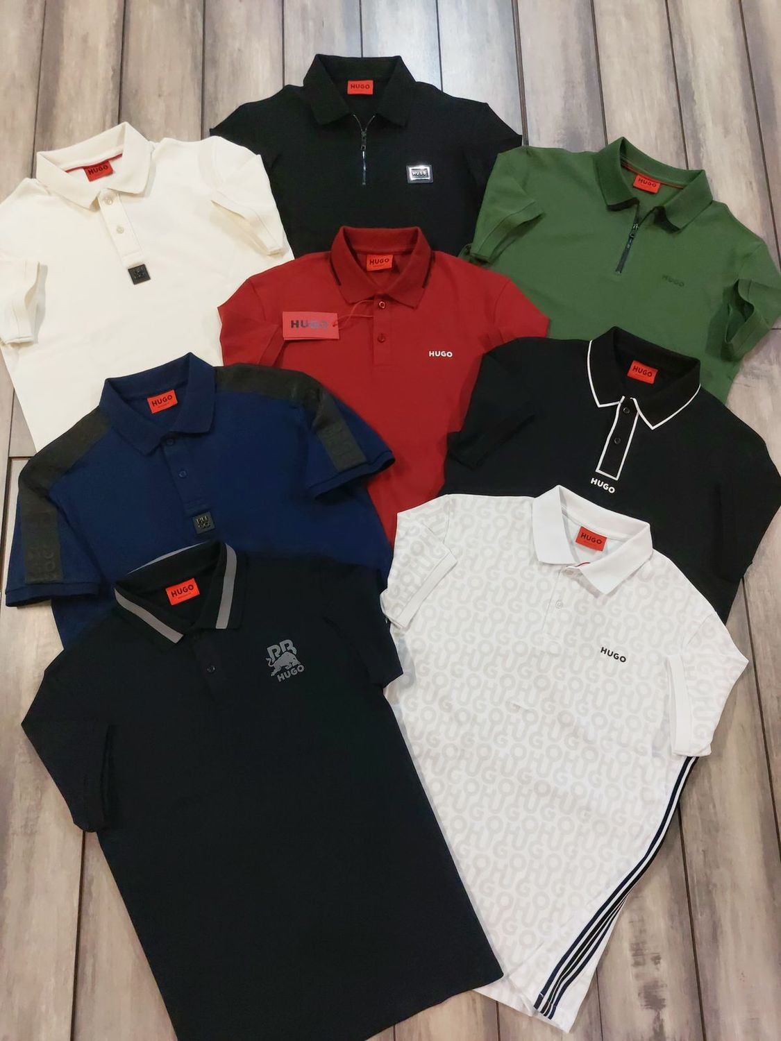 Hugo Premium Quality Collar Neck Half Sleeve Men's T-shirt - 68 Pc