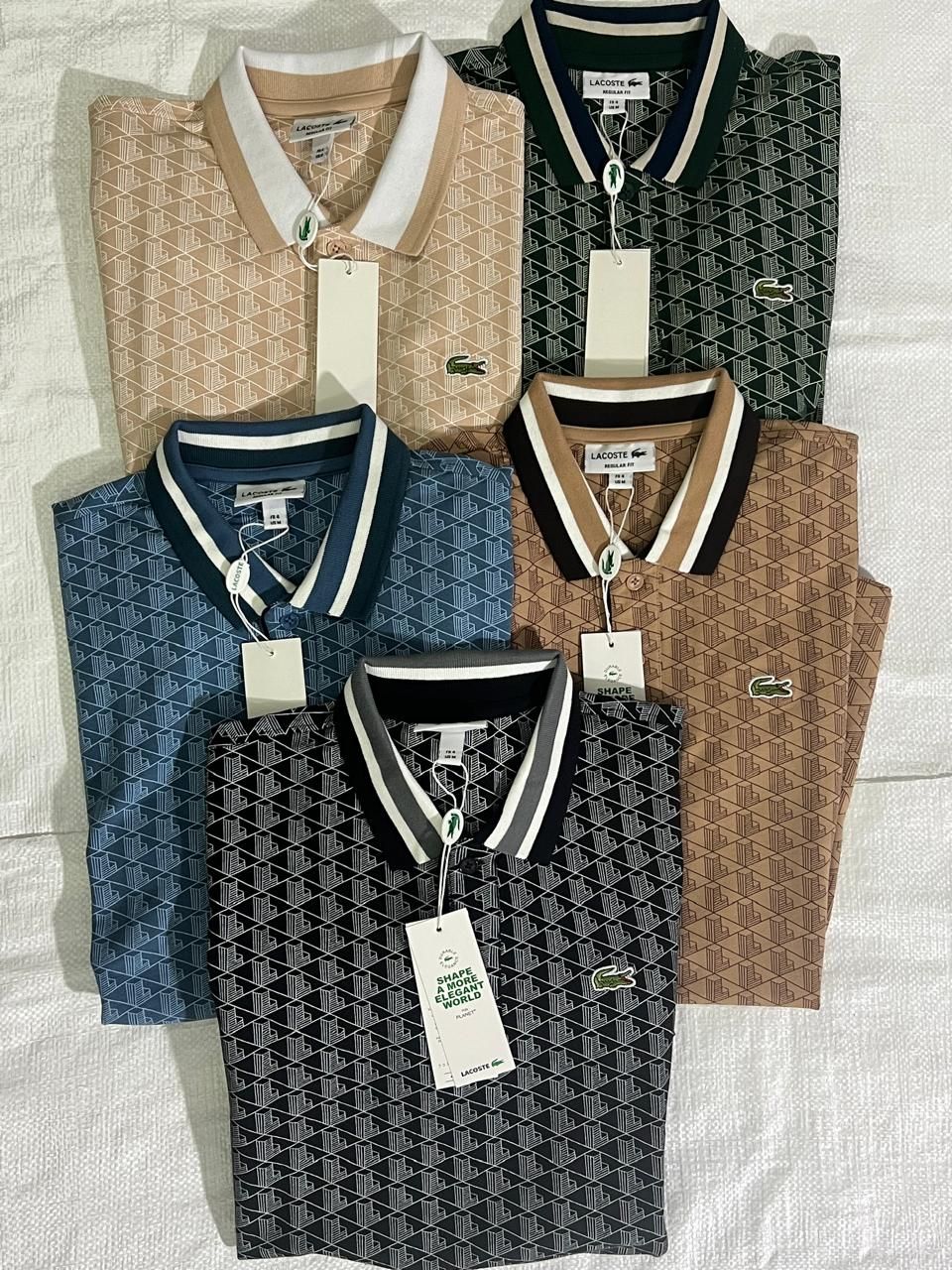 Men's Branded Premium Quality Collar Neck Half Sleeve Men's T-shirt - 43 Pc