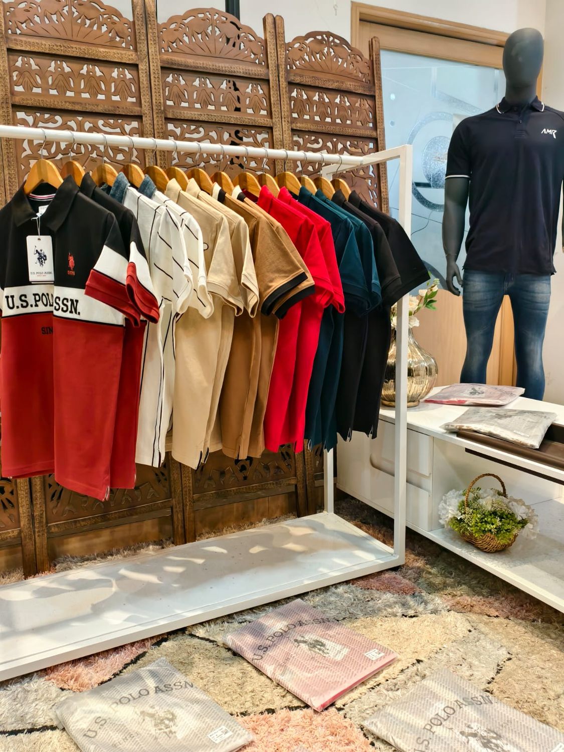 Us Polo Premium Quality Cotton Collar Neck Half Sleeve Men's T-shirt - 60 Pc